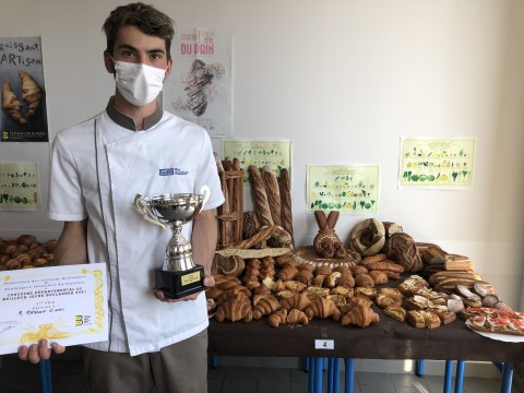 Ewen Masson Meilleur jeune boulanger du Finistère 2021